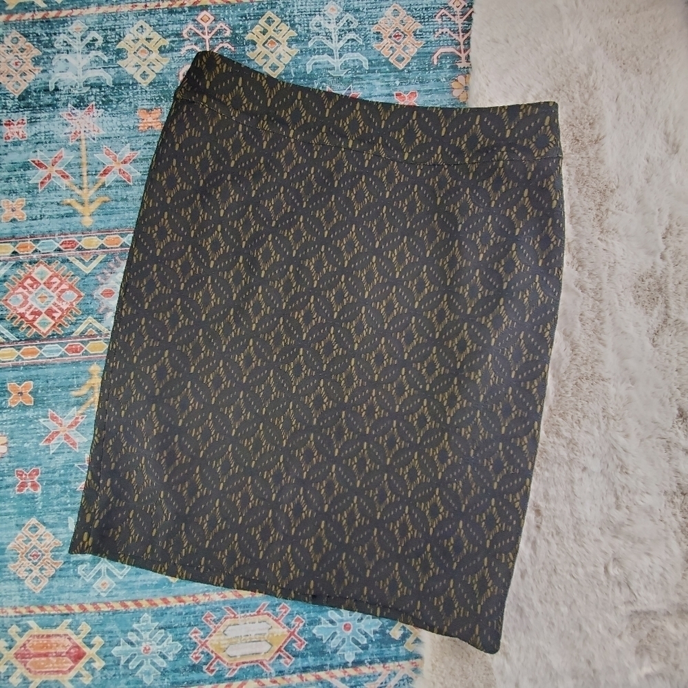 Loft Black Lace Skirt 6